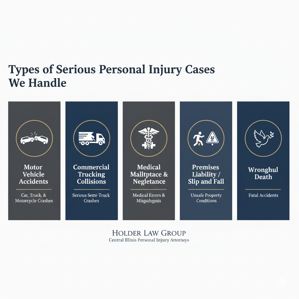 Types of Personal Injury Cases Holder Law Group Handles